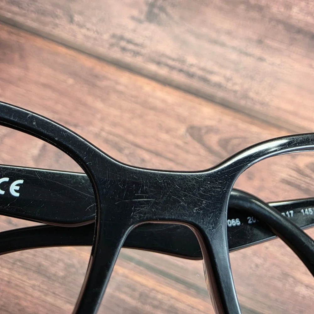 Ray-Ban RB7066 2000 Black Cat Eye Eyeglasses Frames 54-17-145